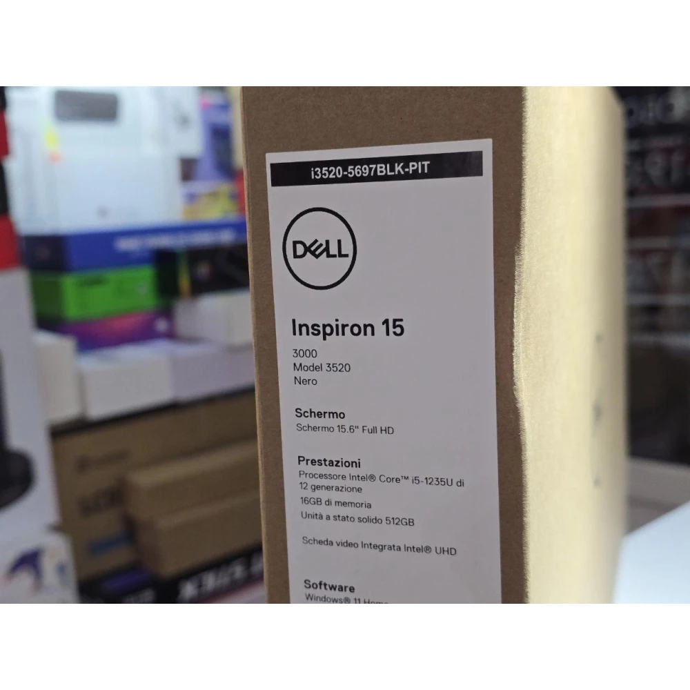 Ноутбук Dell Inspiron 15 3000 3520 12th Intel i5-1235U 512GB/16GB 15.6“ 1920x1080 Windows 11 i3520-5697BLK-PIT
