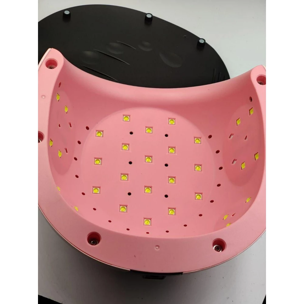 УФ-лампа для сушки гель-лака lsq36, 80Вт, таймер на 10/30/60с Pink уценка