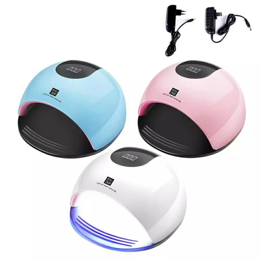 УФ-лампа для сушки гель-лака lsq36, 80Вт, таймер на 10/30/60с Pink уценка