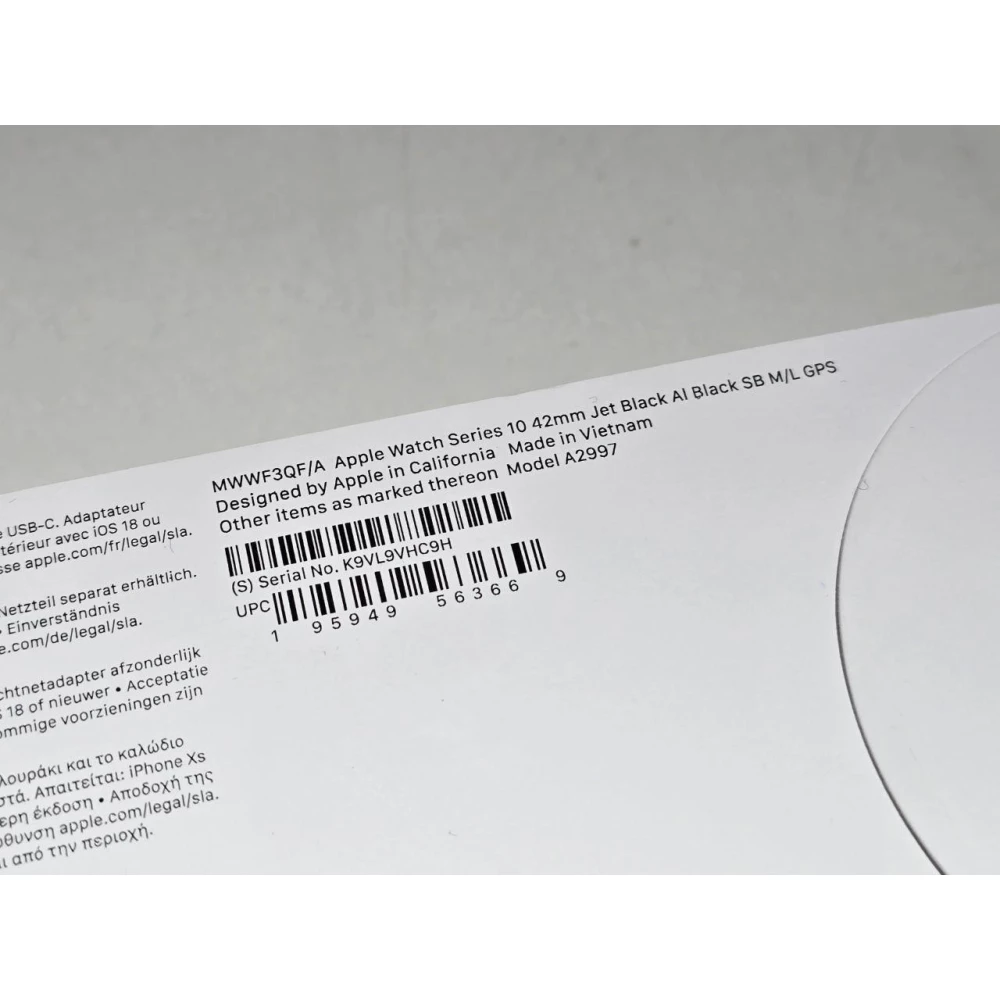 Apple Watch Series 10 GPS + Cellular 42mm Silver Aluminum Case w. Blue Cloud S. Loop (MWX53)