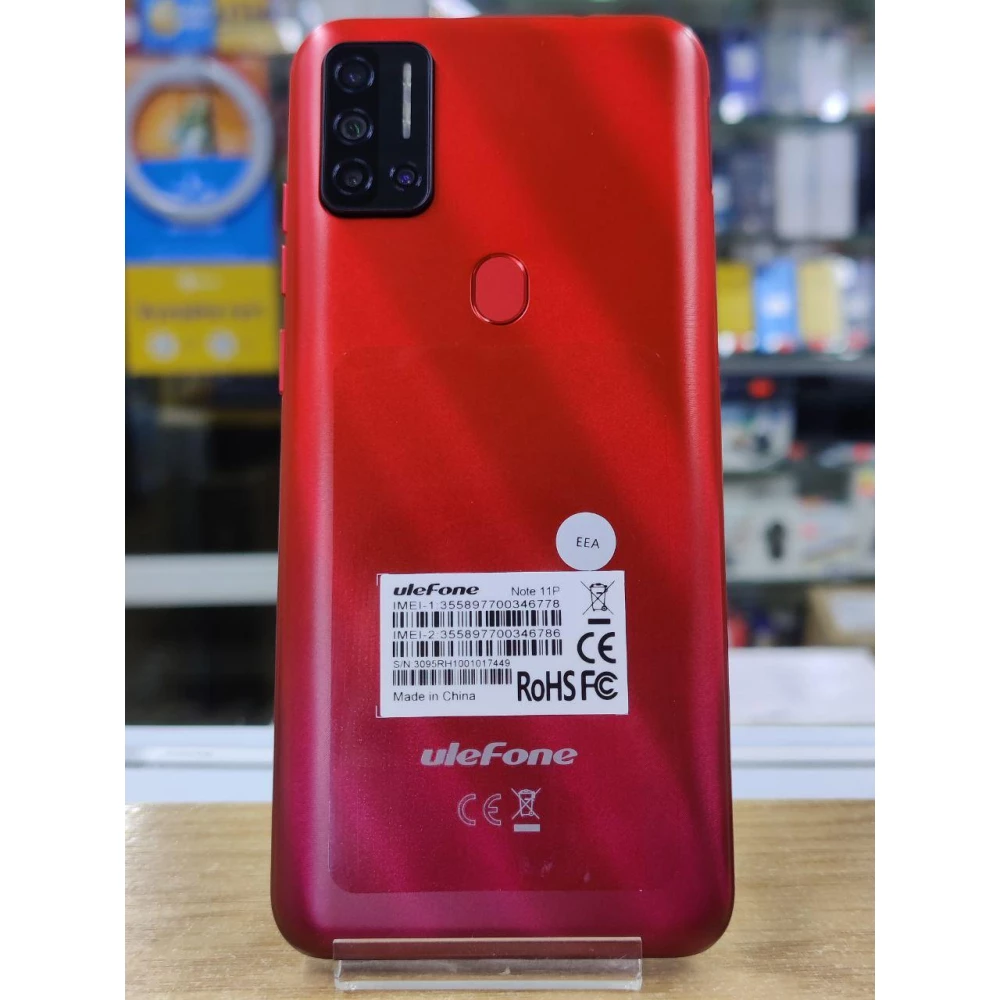 Смартфон UleFone Note 11P 8/128 Red 4400Мач 8 ядер + чехол
