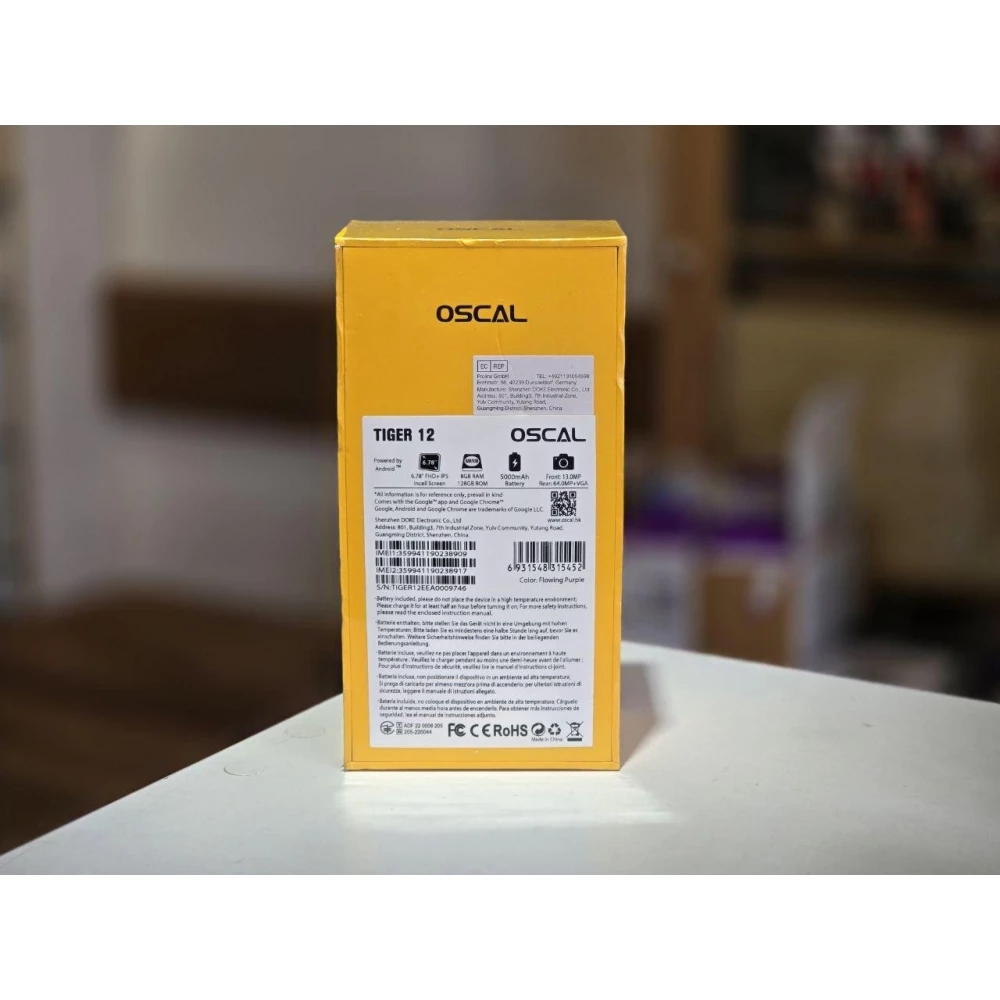 Смартфон Blackview Oscal Tiger 12 8/128GB Purple (Global Version) NFC