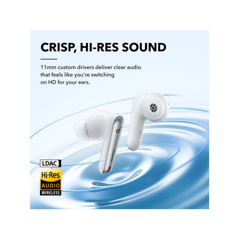 Навушники TWS Anker SoundСore Liberty 4 NC Clear White (A3947G21)