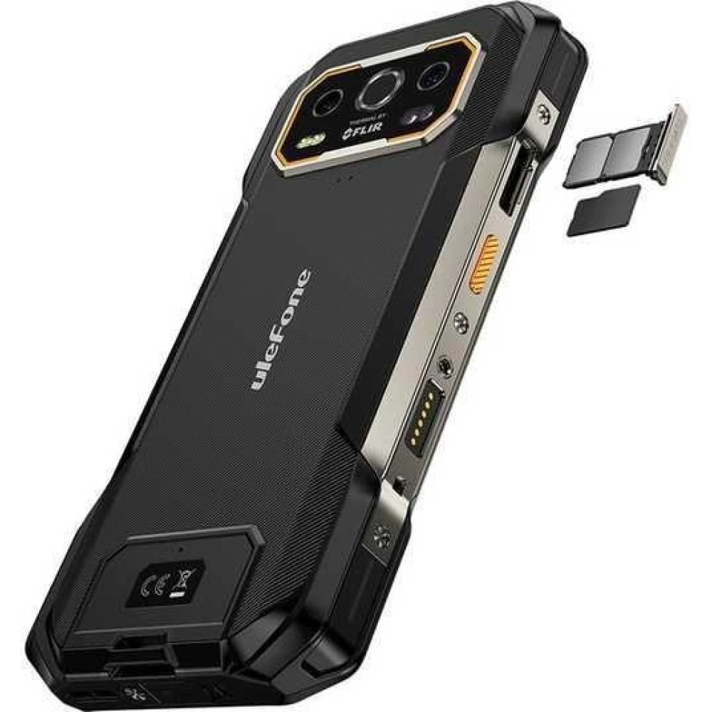 Защищенный смартфон Ulefone Armor 27T Pro (12+256GB) 10600 мАч Black с тепловизором