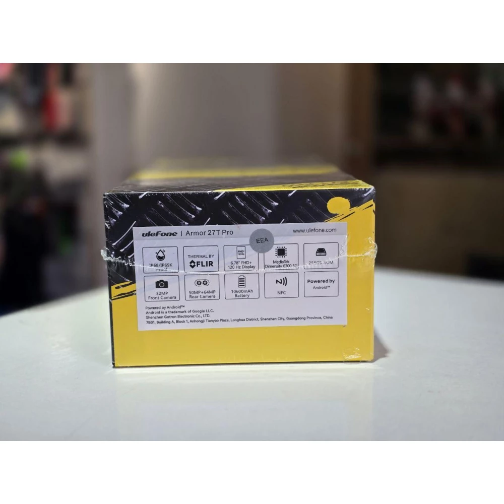 Защищенный смартфон Ulefone Armor 27T Pro (12+256GB) 10600 мАч Black с тепловизором