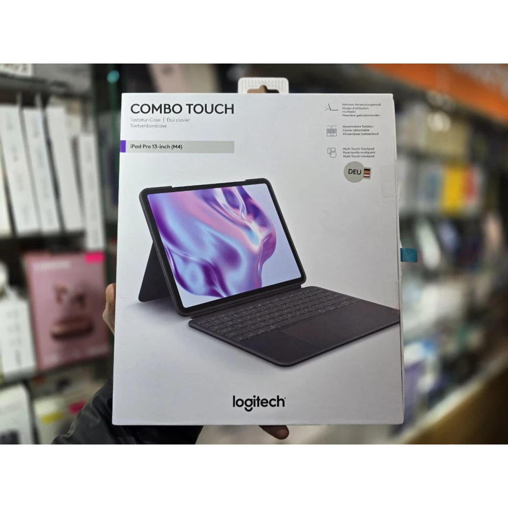 Чехол-клавиатура Logitech Combo Touch Keyboard Case для iPad Pro 13“ M4 (2024) (920-012658)DE