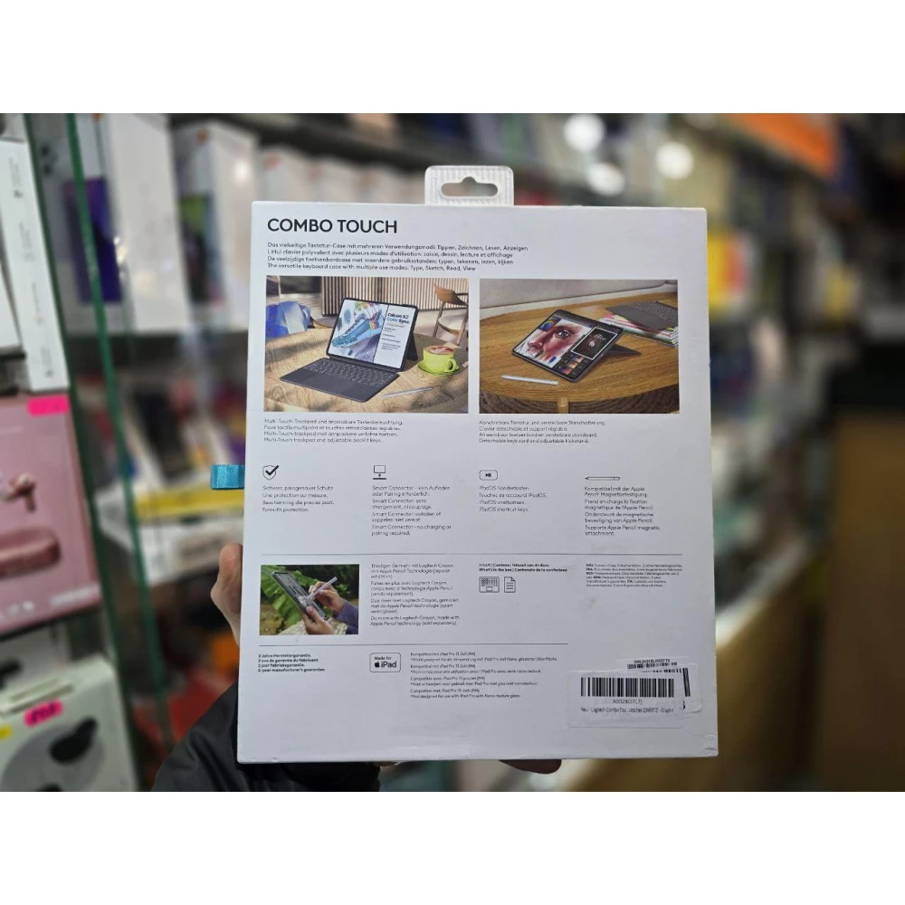 Чехол-клавиатура Logitech Combo Touch Keyboard Case для iPad Pro 13“ M4 (2024) (920-012658)DE