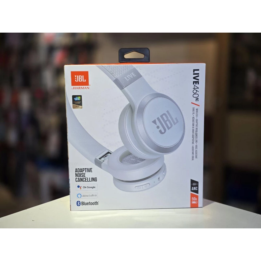 Наушники накладные беспроводные JBL LIVE 460 NC White (JBLLIVE460NCWHT)