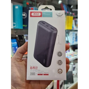 Зображення товара - Зовнішній акумулятор (Power Bank) Повербанк (УМБ) XO PR122, 20000 mAh, 2 USB + Type-C, Black