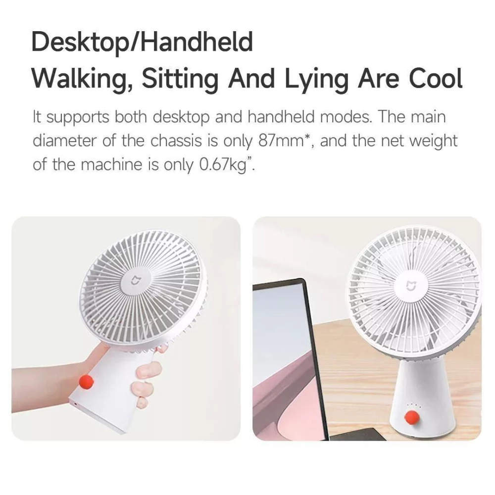 Вентилятор портативний Mijia Desktop Mobile Fan ZMYDFS01DM BHR5932CN