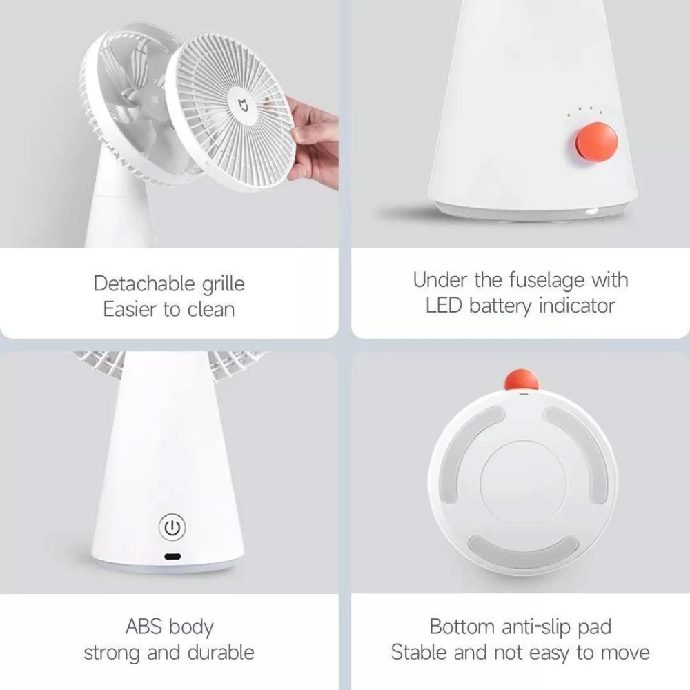 Вентилятор портативний Mijia Desktop Mobile Fan ZMYDFS01DM BHR5932CN