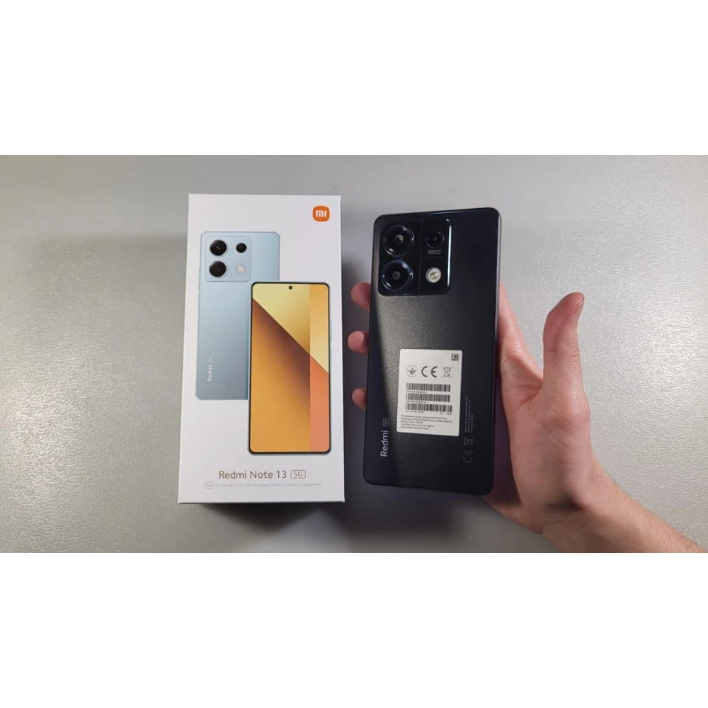 Смартфон Xiaomi Redmi Note 13 5G 8/256Gb black NFC, 108+8+2/16Мп, Dimensity 6080, AMOLED 6.67“, 5000 EU