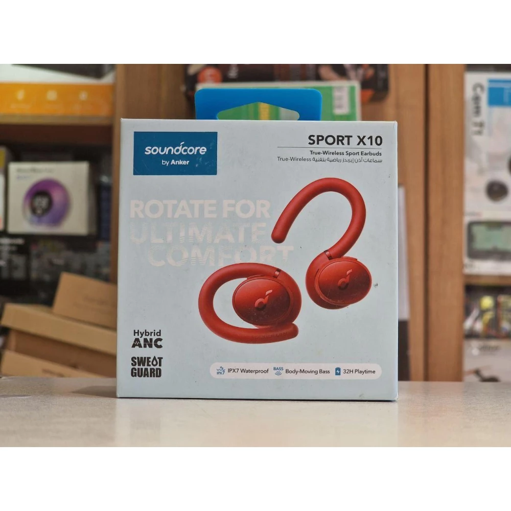 Наушники беспроводные ANKER SoundCore Sport X10 Red (A3961G91)
