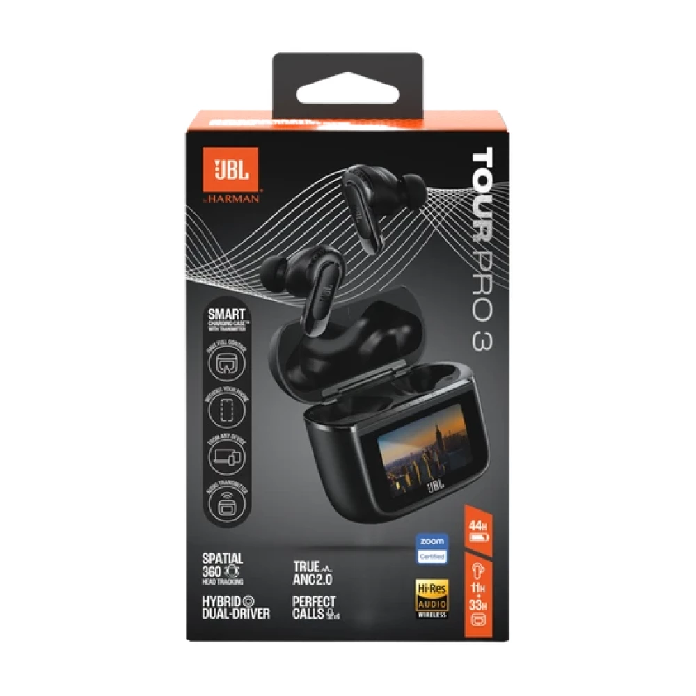 Беспроводные Наушники JBL Tour Pro 3 Black (JBLTOURPRO3BLK)