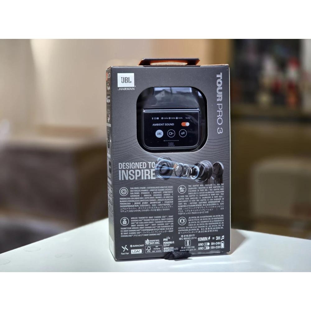 Беспроводные Наушники JBL Tour Pro 3 Black (JBLTOURPRO3BLK)