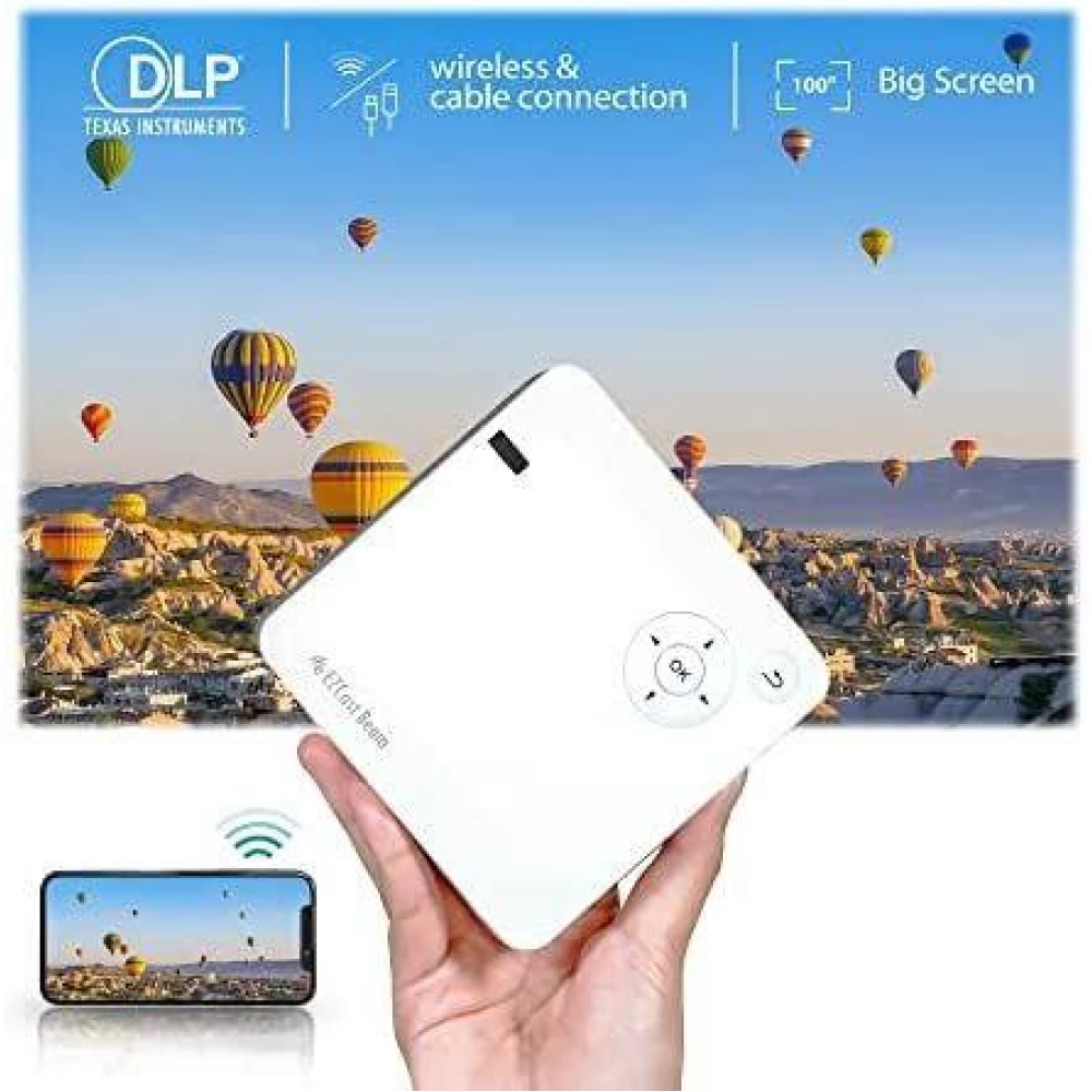 Мультимедийный портативный проектор EZCast Beam J2 1080 WIFI Android, HDMI, USB, Airplay & Miracast