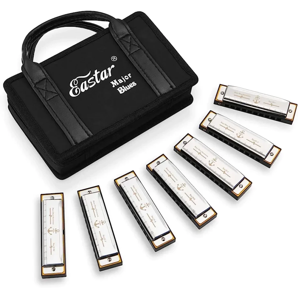 Набор диатонических гармоник Eastar Major Blues, 7 тональностей, CDEFGA Bb School Band  (США)