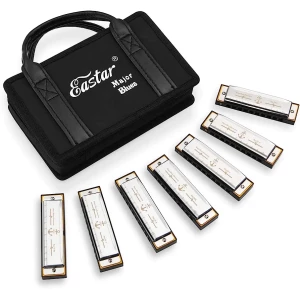 Изображение товара -  Набор диатонических гармоник Eastar Major Blues, 7 тональностей, CDEFGA Bb School Band  (США)