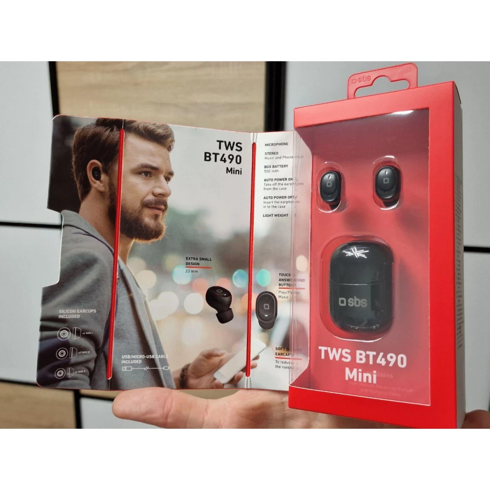 Беспроводные Наушники TWS bt490 SBS Music Hero True Wireless Style