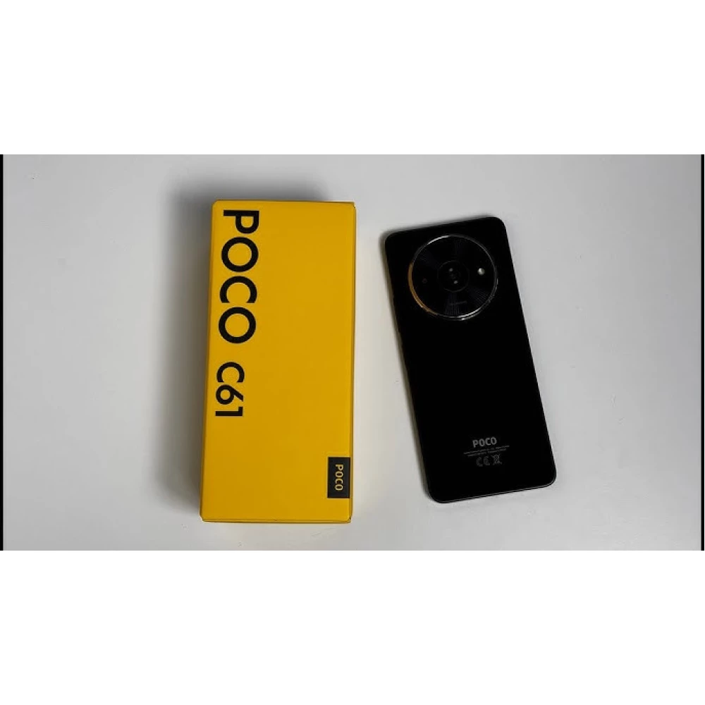Смартфон Xiaomi Poco C61 4/128GB 6.71“; IPS;1650x720; 90 Гц G36 ОС:14 5000маг Global EU Black