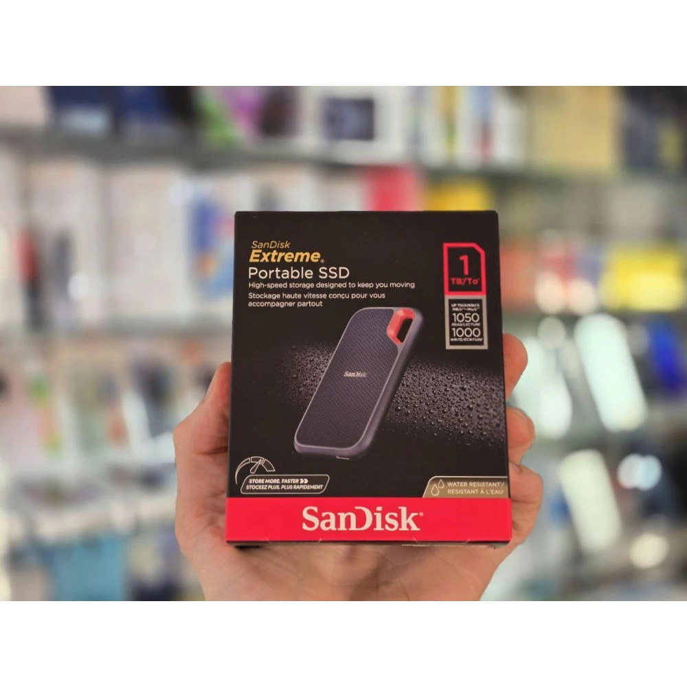 Накопитель SSD SanDisk Extreme Portable V2 E61 1TB USB 3.2 Type-C (Gray) SDSSDE61-1T00-G25