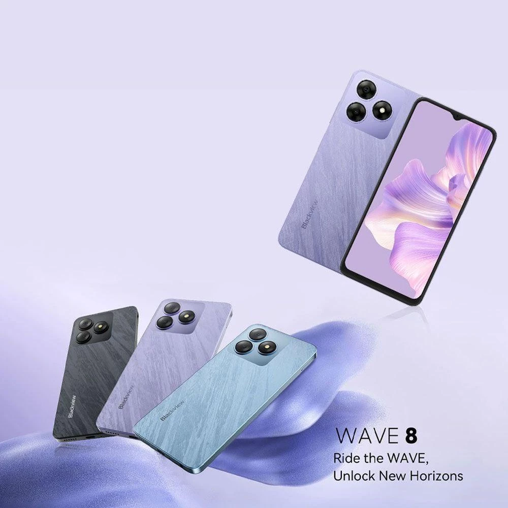 Смартфон Blackview Wave 8C 2/64GB 2/64ГБ Android 14, 6,56“ HD+ 5000 мАг, 13 МП, 4G