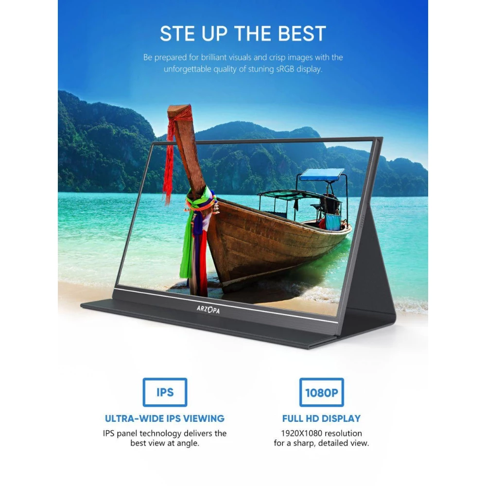 Портативний монітор Arzopa A1 Gamut ультратонкий 15,6“ 1920 х 1080 IPS