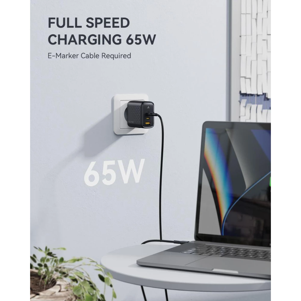 Зарядное устройство VOLTME Revo 67W Gan Charger USB-C+USB-C+USB-A GaN 67Вт PD3.0 QC4.0+