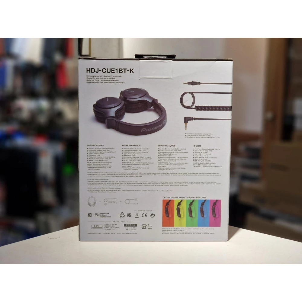 Навушники Pioneer HDJ-CUE1BT Black