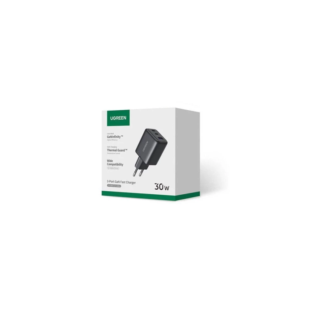 Зарядное устройство UGREEN 30W 3-Port GaN Fast Charger X515