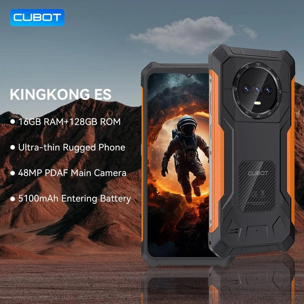 Протиударний Смартфон Cubot KingKong ES 6/128 ГБ IP69K/4G Black