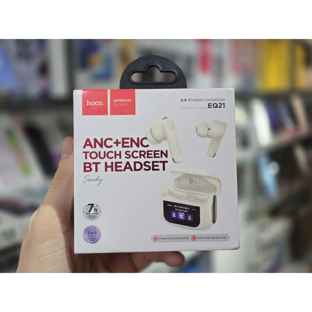 Bluetooth-гарнитура Hoco EQ21 Sandy White