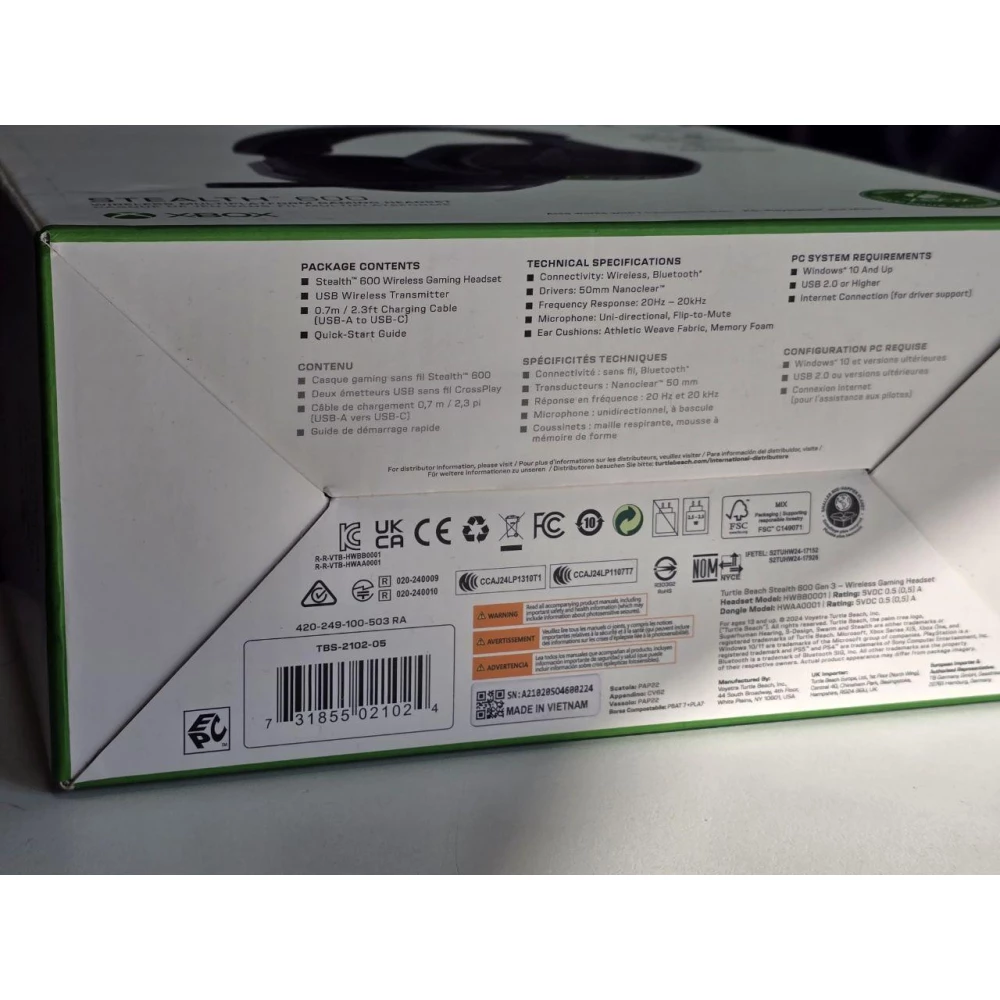 Наушники Turtle Beach Stealth 600 Gen 3 Xbox Black (731855021024)