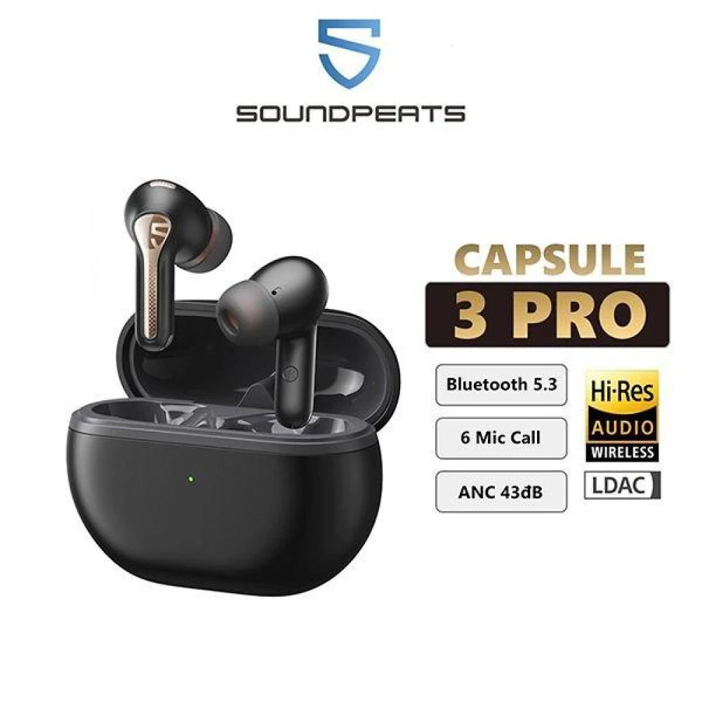 Беспроводные TWS наушники SoundPEATS Capsule 3 Pro black