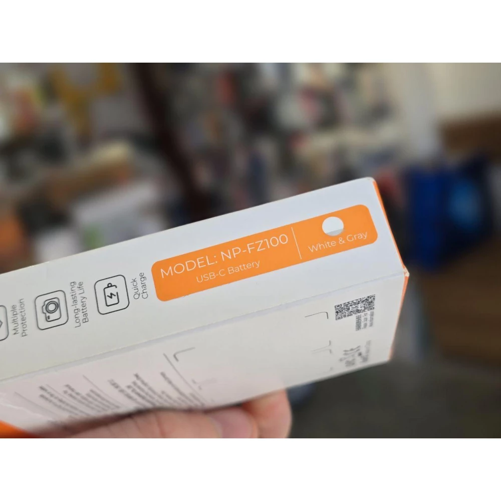 Акумулятор K&F Concept NP-FZ100 2600mAh з зарядкою Type-C для Sony (KF28.0034)
