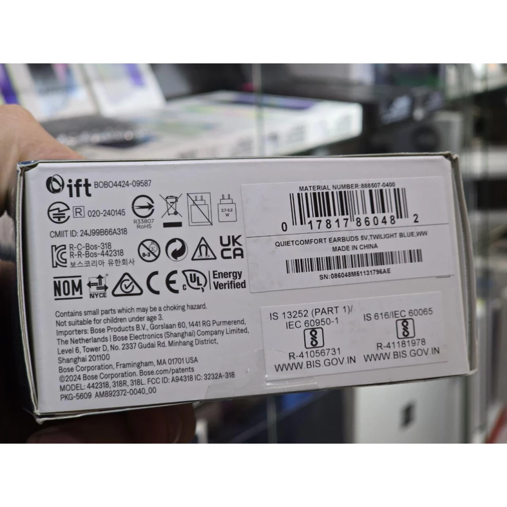 Bose Quiet Comfort True Wireless Earbuds gen2 Active Noise Cancellation - Twilight Blue 888507-0400