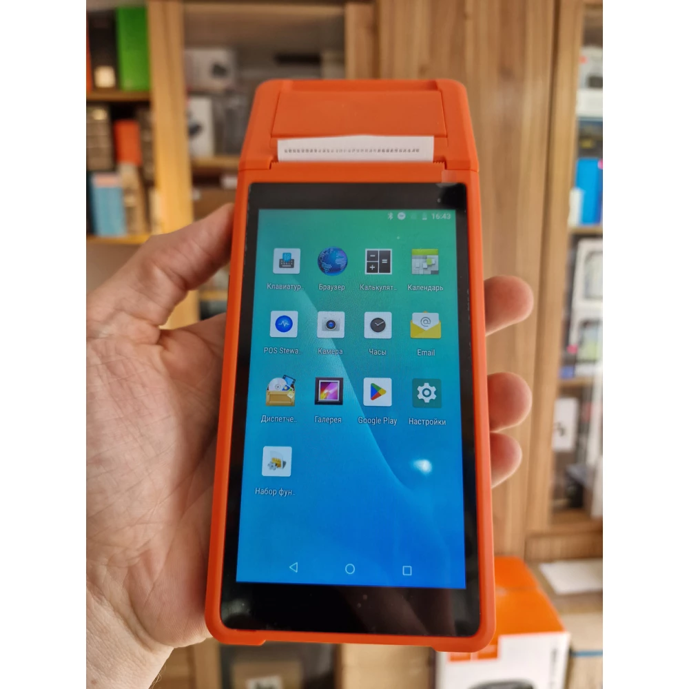 POS-терминал с встроенным принтером чеков Q2P, 5,5“ IPS, 58 мм, Android 8.1, GPS, 3G, WiFi, NFC, OTG