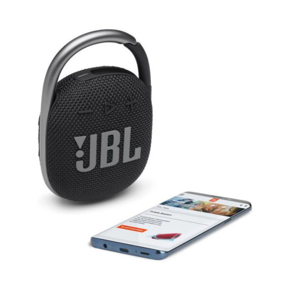 Портативная колонка акустика JBL Clip 4 Black (JBLCLIP4BLK)