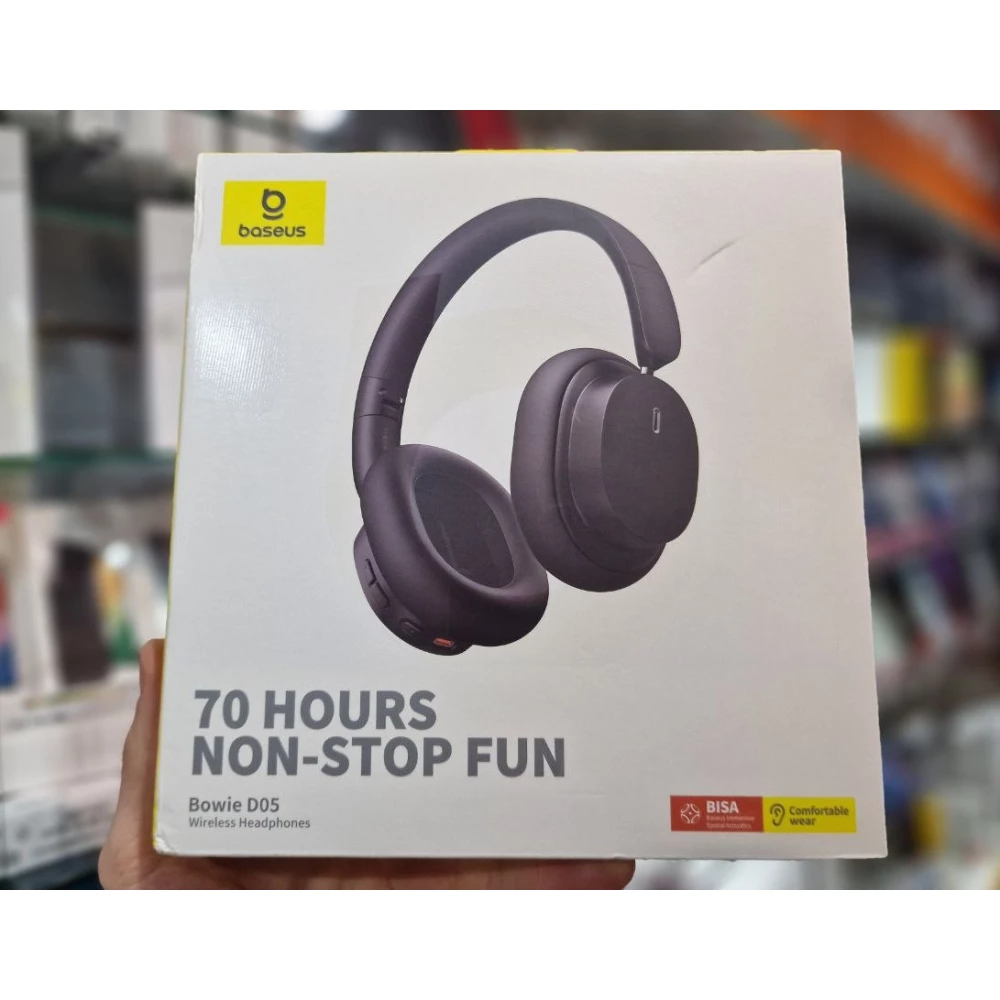 Накладные беспроводные Наушники Baseus Bowie D05 Encok Wireless Headphone Gray