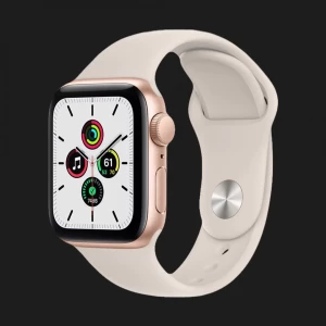 Изображение товара -  Apple Watch SE 2 40mm Starlight Aluminum Case with Starlight Sport Band (MNJP3)