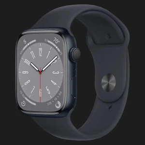 Изображение товара -  Apple Watch Series 8 45mm Midnight Aluminum Case with Midnight Sport Band (MNP13 /MNUJ3/MNUL3)