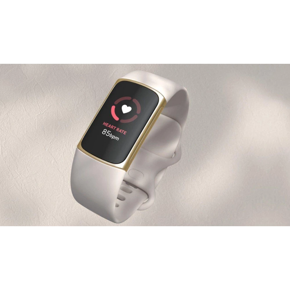 Умные часы Fitbit Charge 5 Lunar White / Soft Gold