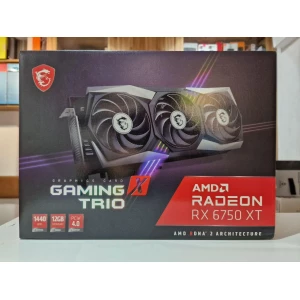 Изображение товара -  Видеокарта Radeon RX 6750 XT, MSI, GAMING X TRIO, 12Gb GDDR6, 192-bit, HDMI/3xDP, 2600/18000 MHz, 2x8-pin
