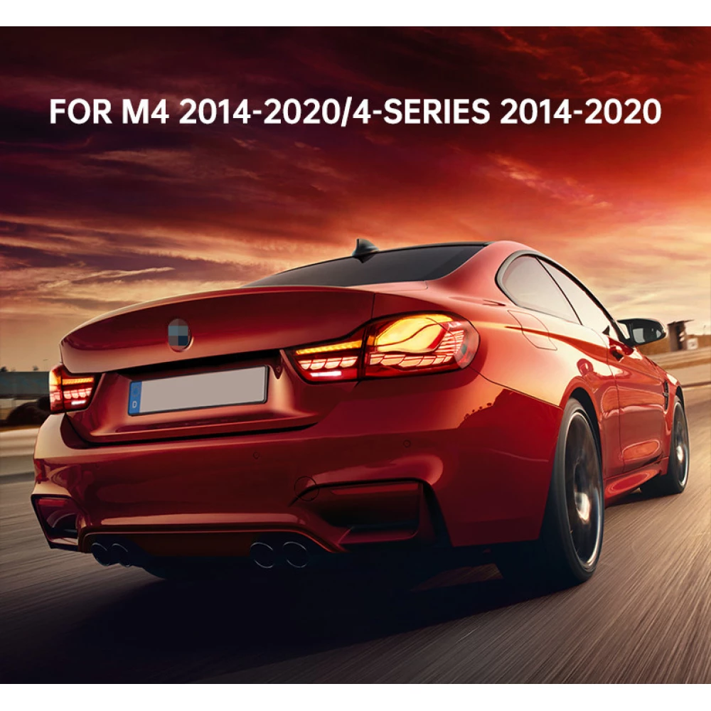 Задние фонари стопы BMW 4 Series F32 2013-2019 год ( В стиле BMW M4 F82 CS) с динамическим поворотом