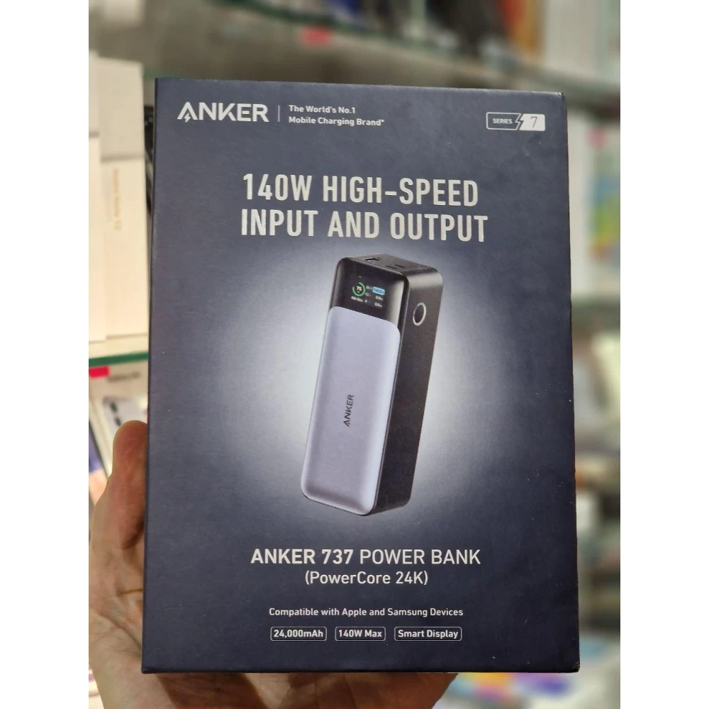 Павербанк Акумулятор Anker Power Bank 24000mAh 737 PowerCore 140W Black (A1289011)