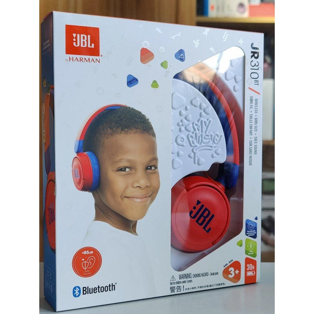 Наушники с микрофоном JBL JR310BT Red JBLJR310BTRED детские