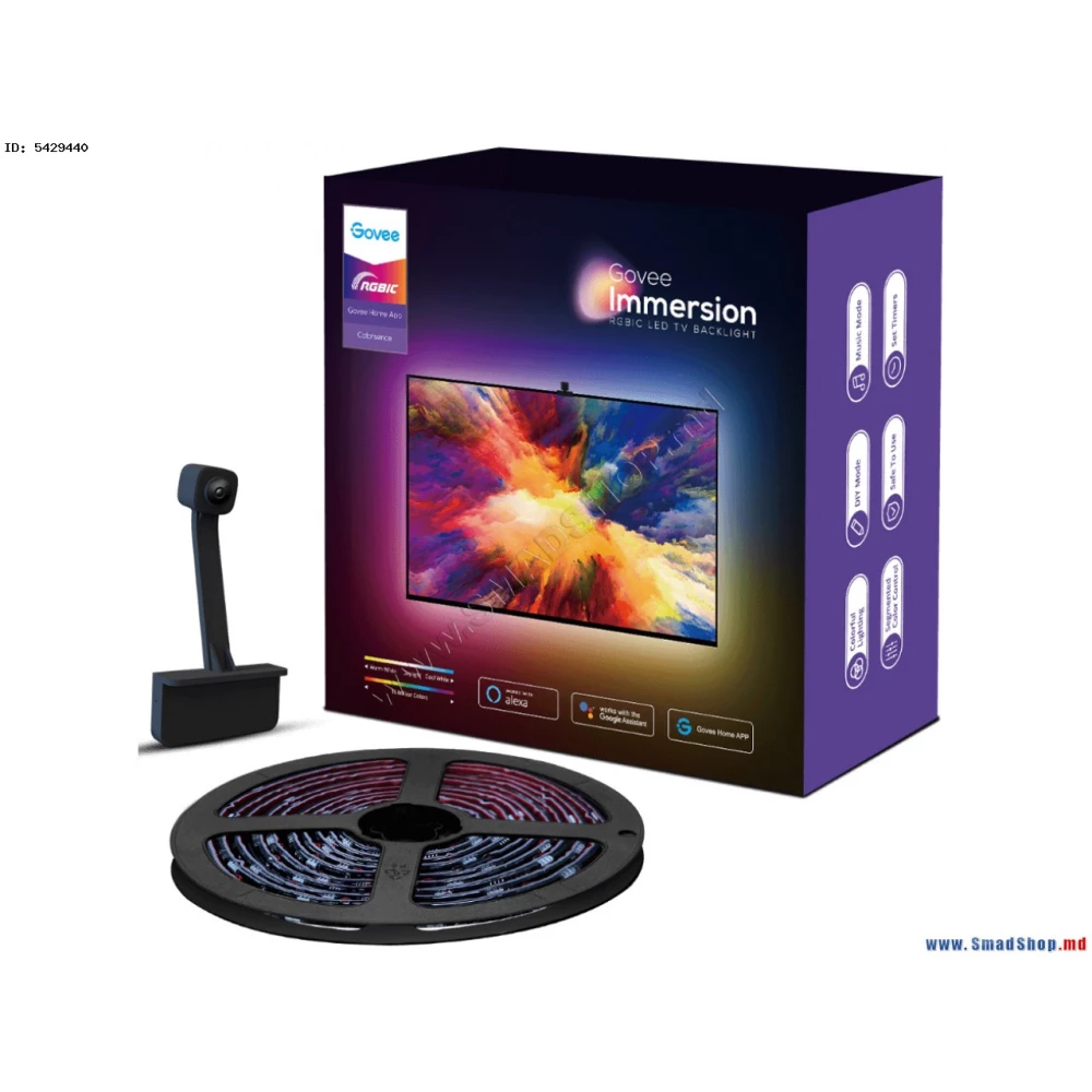 Светодиодная лента для подсветки телевизора GOVEE H619C RGBIC WI-FI + BLUETOOTH LED TV Backlights