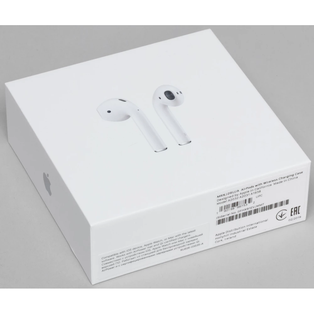 Беспроводные наушники Apple AirPods 2 with Charging Case (MV7N2) оригинал
