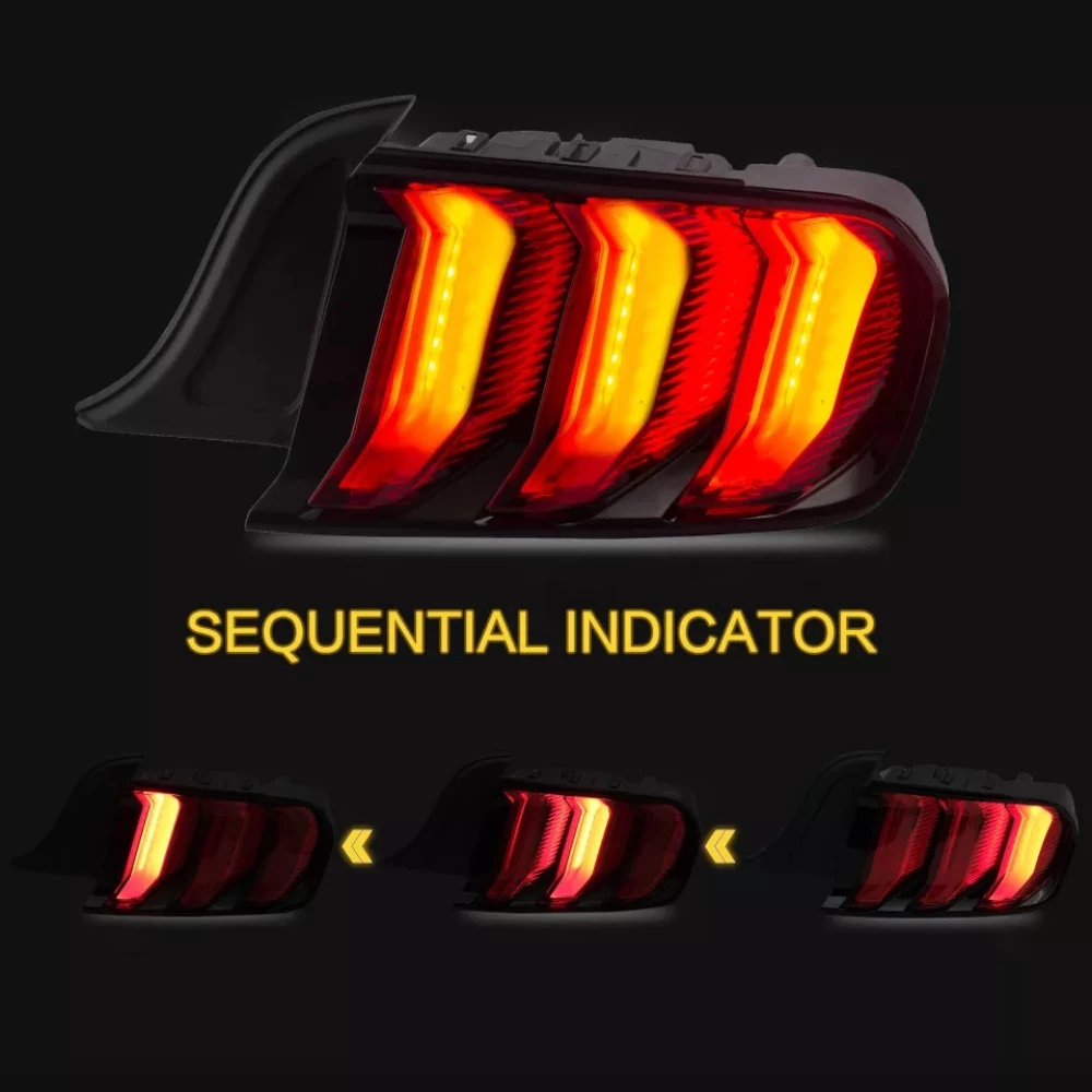 Задні ліхтарі стопи Ford Mustang 2015-2019 red