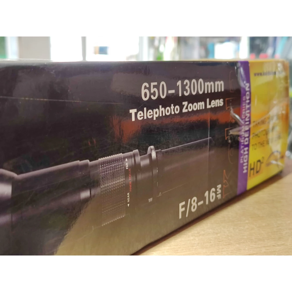 Объектив Kelda 650-1300 mm f8.0-16 Ultra  Lens with T-mount адаптер под Canon